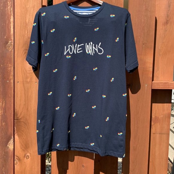 Denim & Flower Other - NWT Denim & Flower Ricky Singh Hope T Shirt Gay Pride Rainbows Hearts Size M NWT